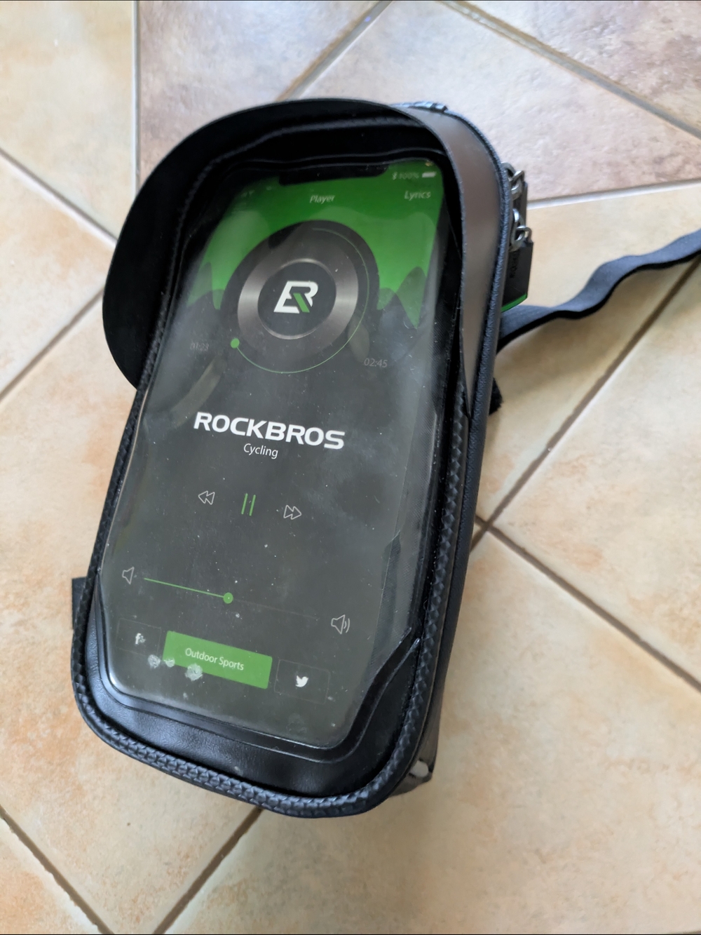 ROCKBROS Bike Phone Mount Pouch in Black